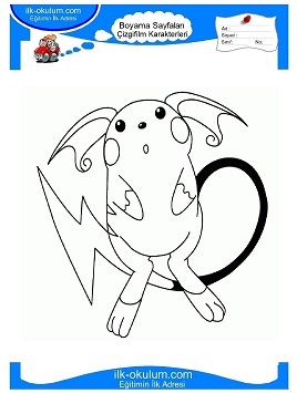 Çocuklar İçin Pokemon Boyama Sayfaları 